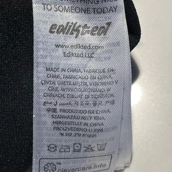 Women’s edikted black faux leather flare jeans. Size small. - Picture 10 of 10